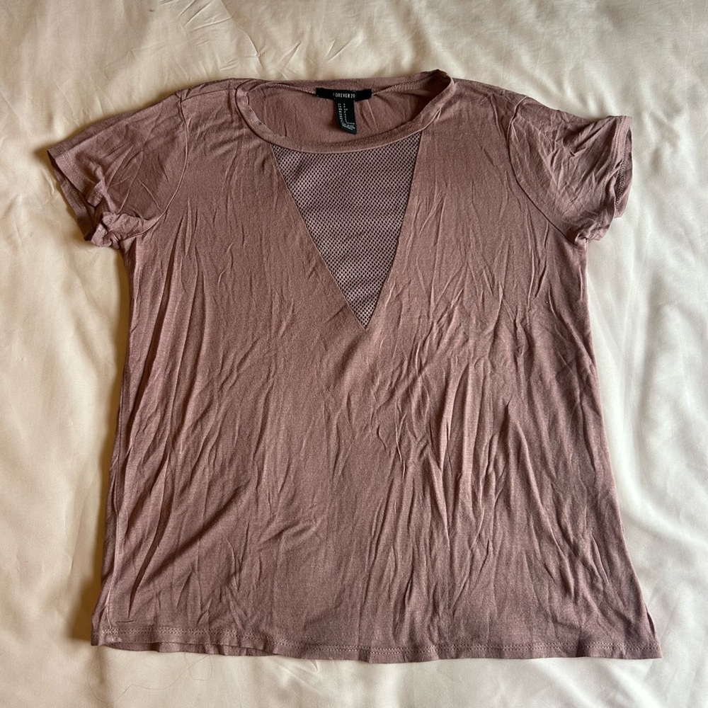 Forever 21 Mauve Tee – Size Small